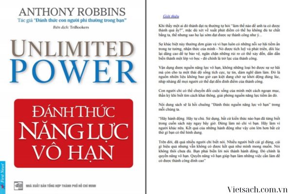 Cuốn sách "Khả Năng Vô Hạn" của tác giả Tony Robbins